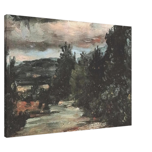Paul Cezanne - River in the plain Canvas - 20x30 cm / 8x12 inches-canvas