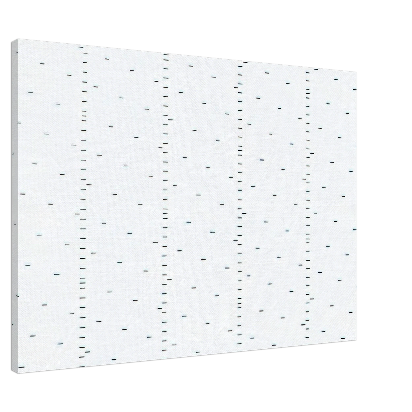 Francois Morellet - Every 15 cms, every 16 cms dash of one cm long - 1974 Canvas - 20x30 cm / 8x12 inches-canvas