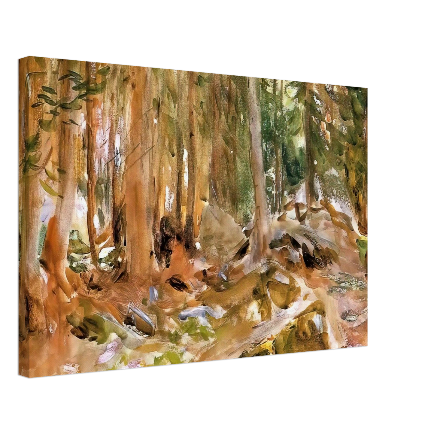 John Singer Sargent - Pine Forest Canvas - 70x100 cm / 28x40 inches-canvas
