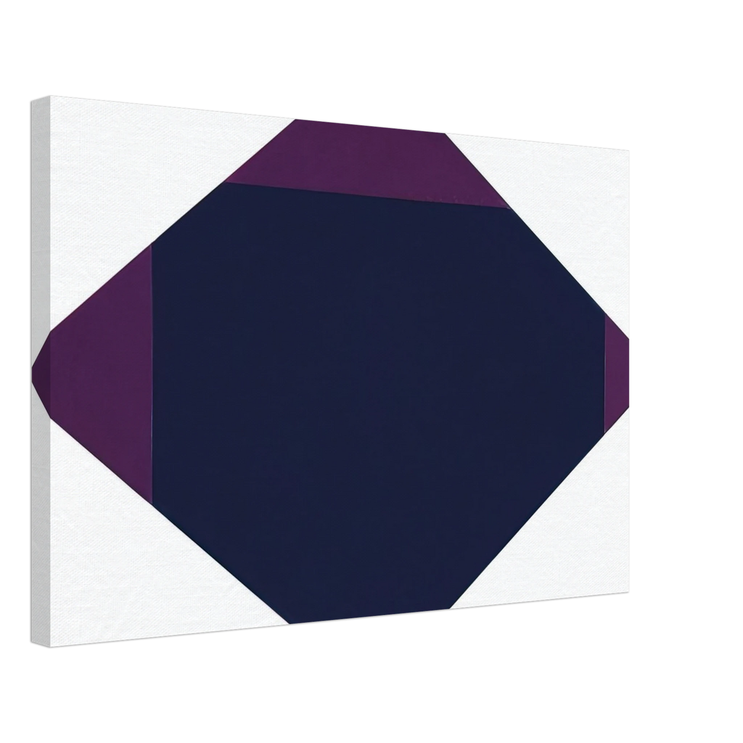 Max Bill - Blau-violettes horizontal-vertikal-quadrat - 1968 Canvas - 40x60 cm / 16x24 inches-canvas