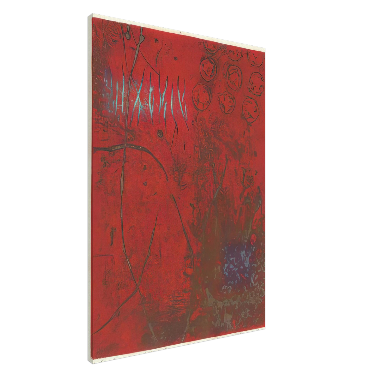 Hiroyuki Tajima - A Hunting Ground - 1968 Canvas - 20x30 cm / 8x12 inches-canvas