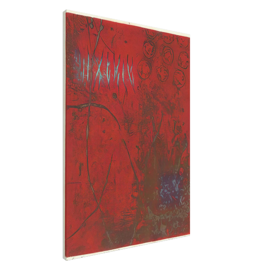 Hiroyuki Tajima - A Hunting Ground - 1968 Canvas - 20x30 cm / 8x12 inches-canvas