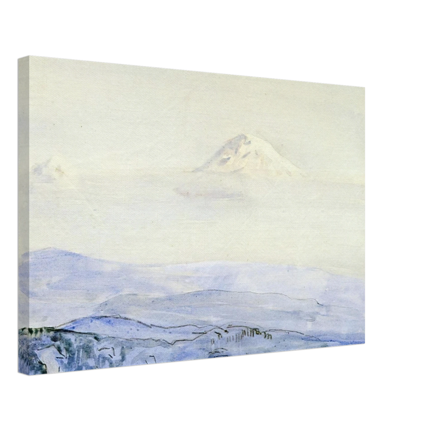 Childe Hassam - Adams and St. Helen's, Early Morning Canvas - 40x60 cm / 16x24 inches-canvas