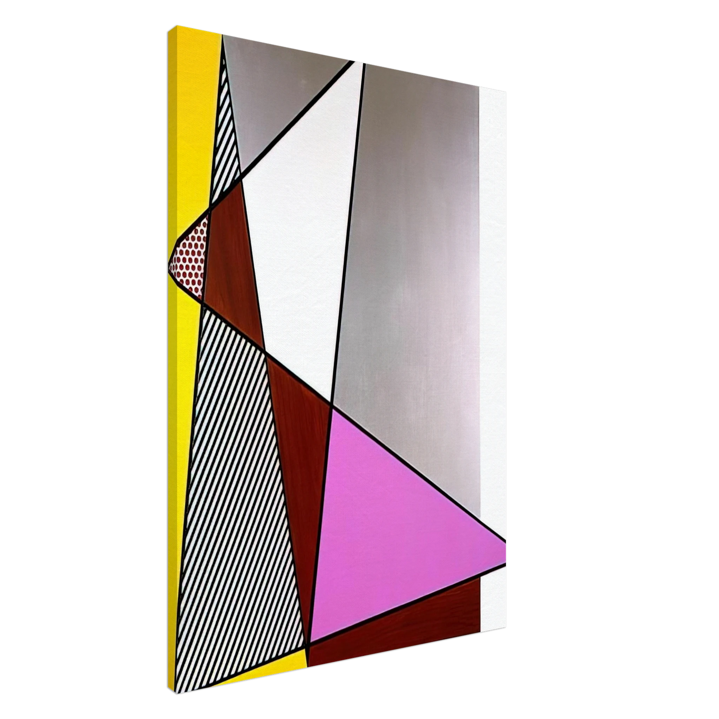 Roy Lichtenstein - IMPERFECT PAINTING 1986 Canvas - 20x30 cm / 8x12 inches-canvas