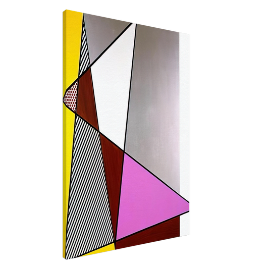 Roy Lichtenstein - IMPERFECT PAINTING 1986 Canvas - 20x30 cm / 8x12 inches-canvas