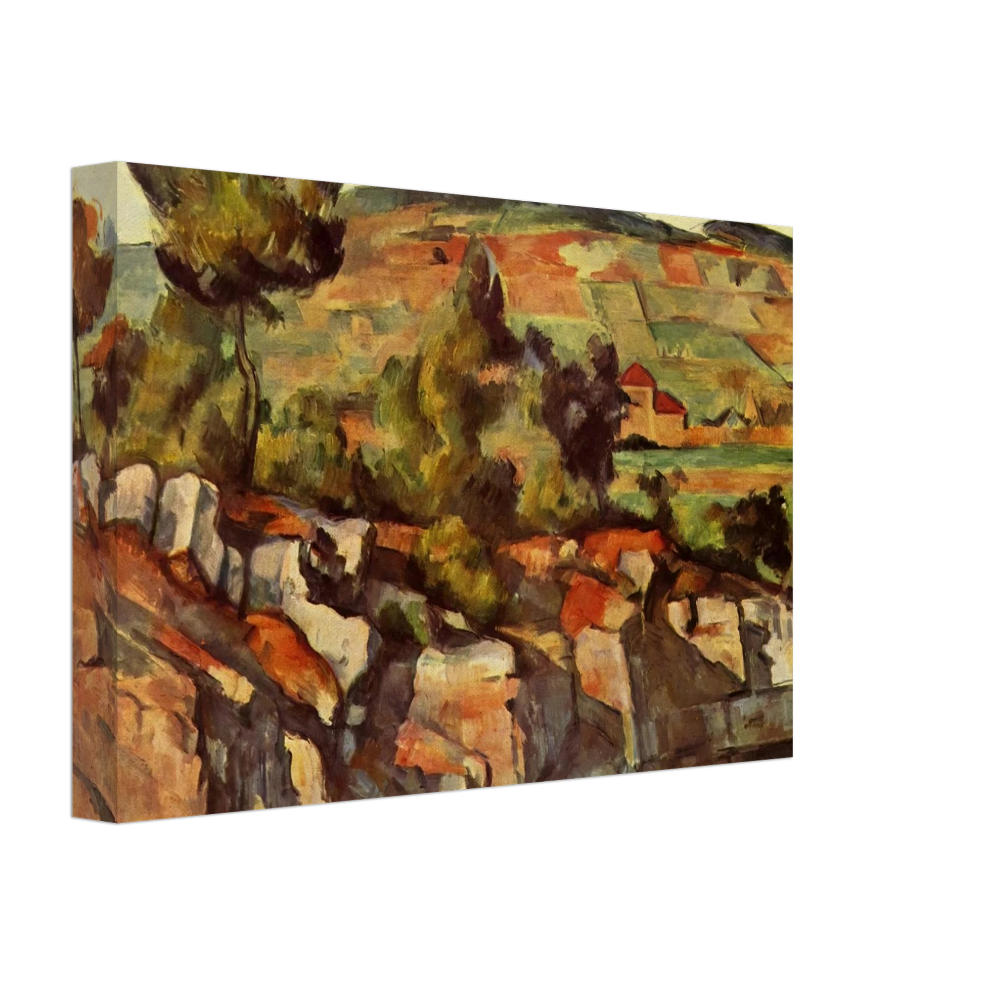 Paul Cezanne - Mountains in Provence Canvas - 40x60 cm / 16x24 inches-canvas