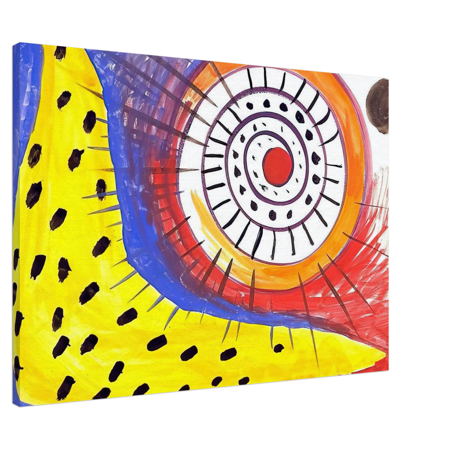 Alexander Calder - SPIRAL COMPOSITION 1970 Canvas - 20x30 cm / 8x12 inches-canvas