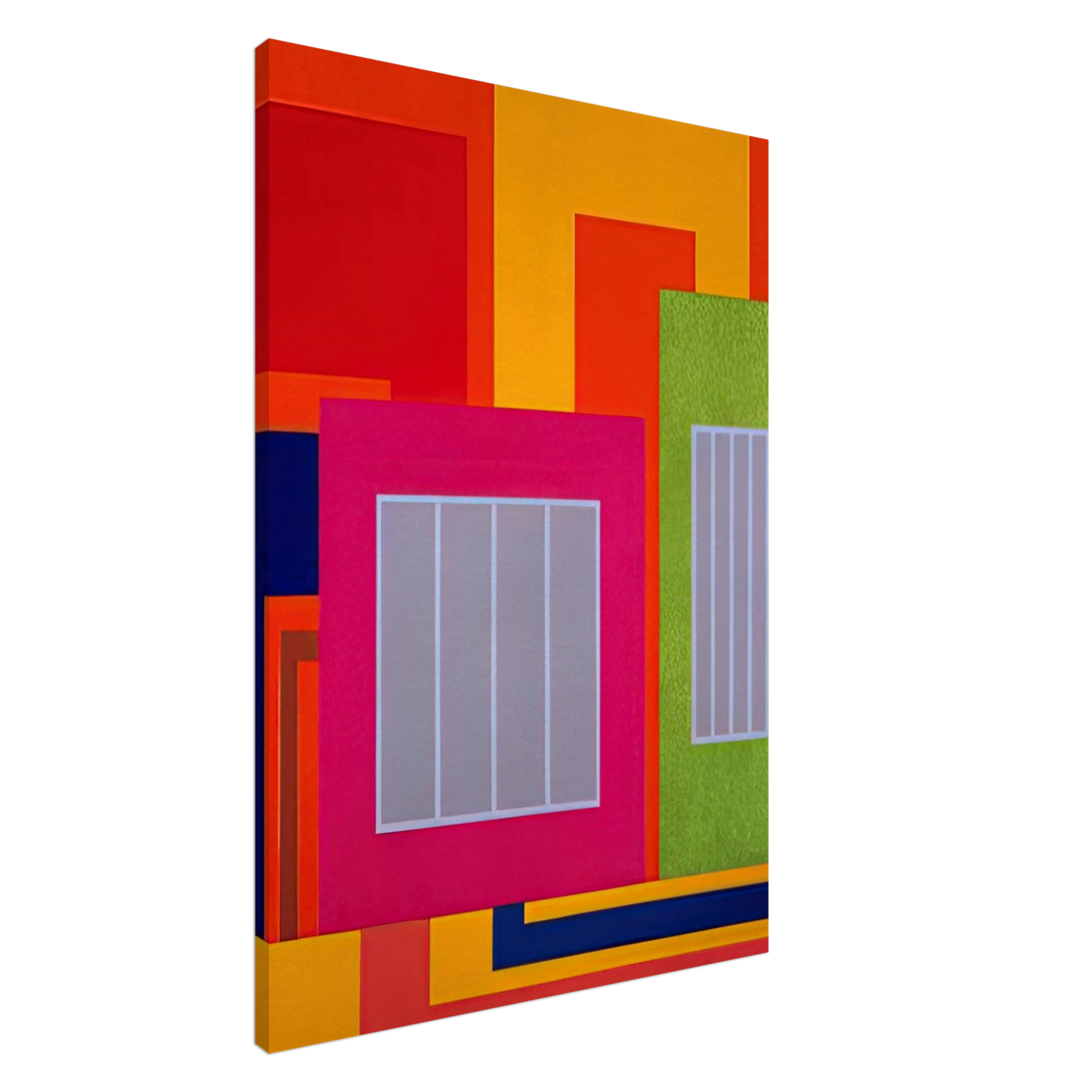 Peter Halley - Joy Pop - 1998 Canvas - 20x30 cm / 8x12 inches-canvas