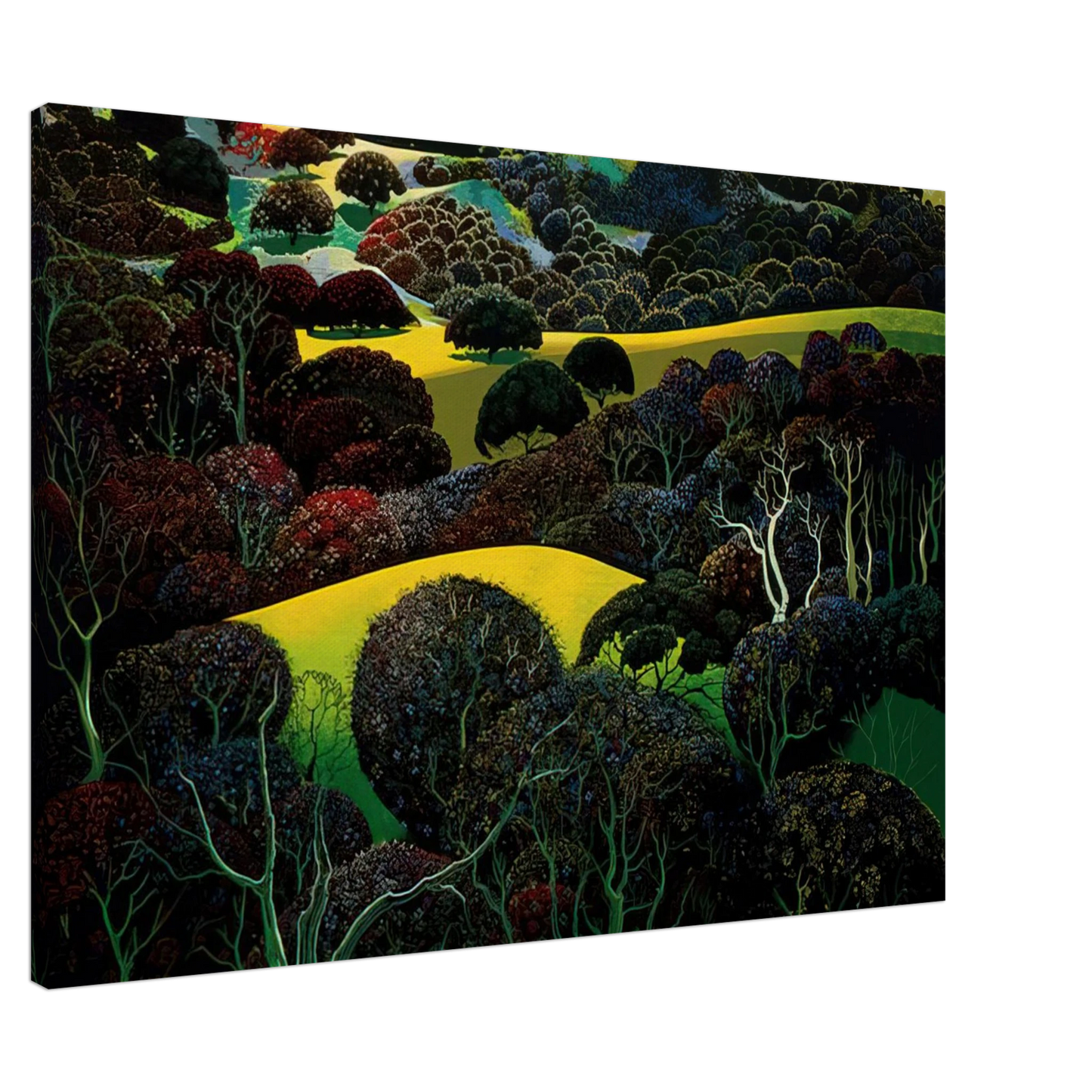 Eyvind Earle - Santa Ynez Memories Canvas - 20x30 cm / 8x12 inches-canvas