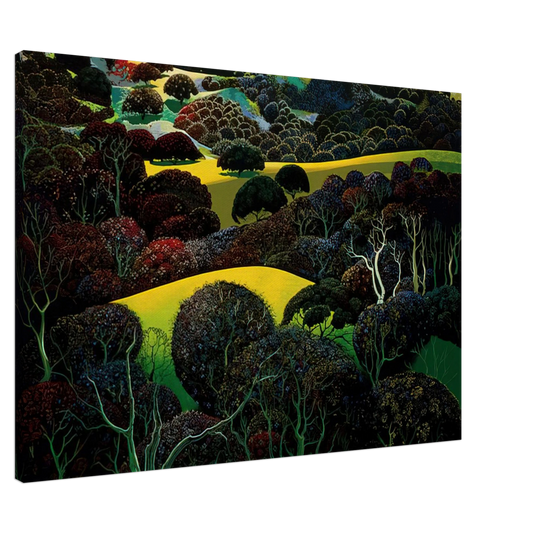 Eyvind Earle - Santa Ynez Memories Canvas - 20x30 cm / 8x12 inches-canvas