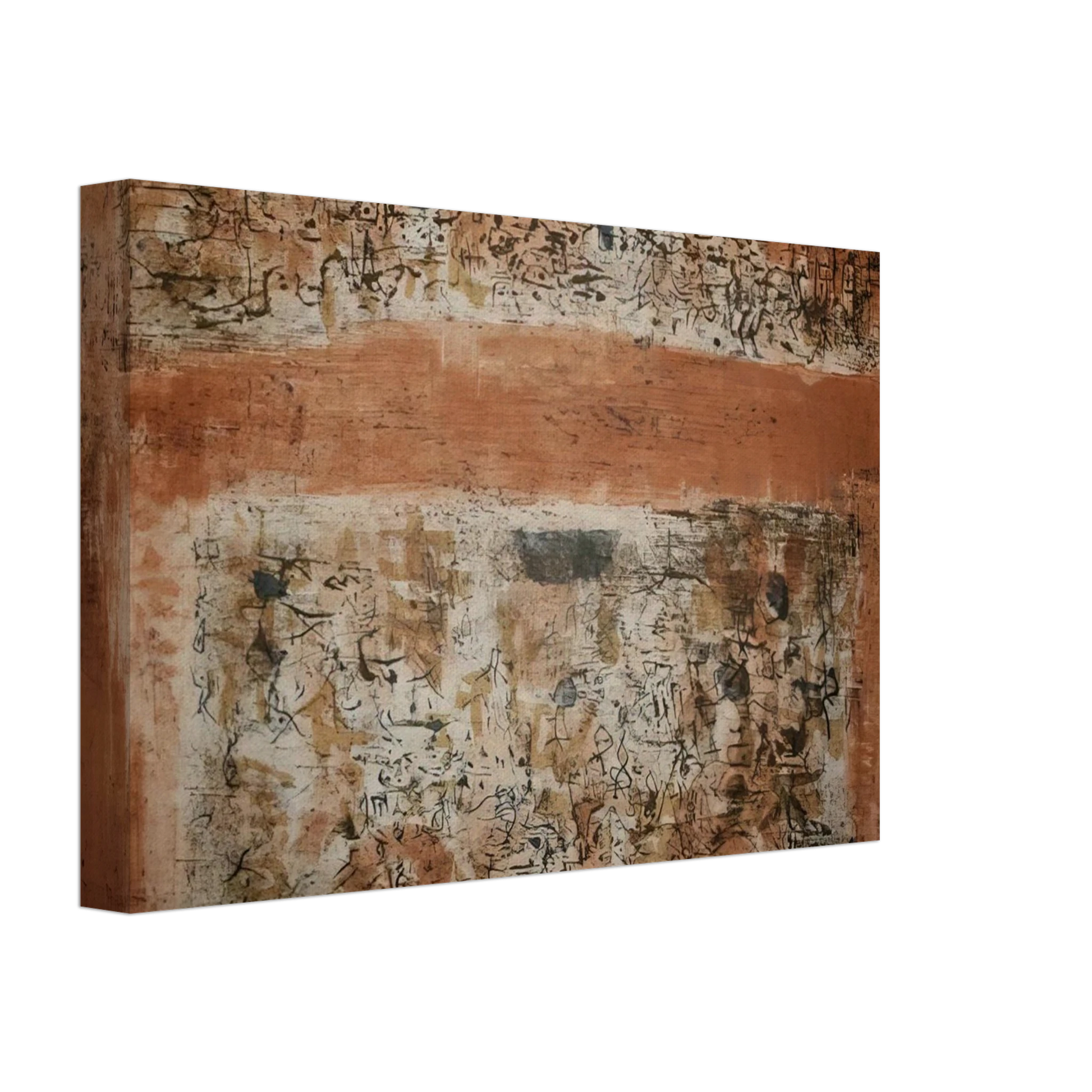 Zao Wou-Ki - ENTRE DEUX VILLES 1955 Canvas - 70x100 cm / 28x40 inches-canvas