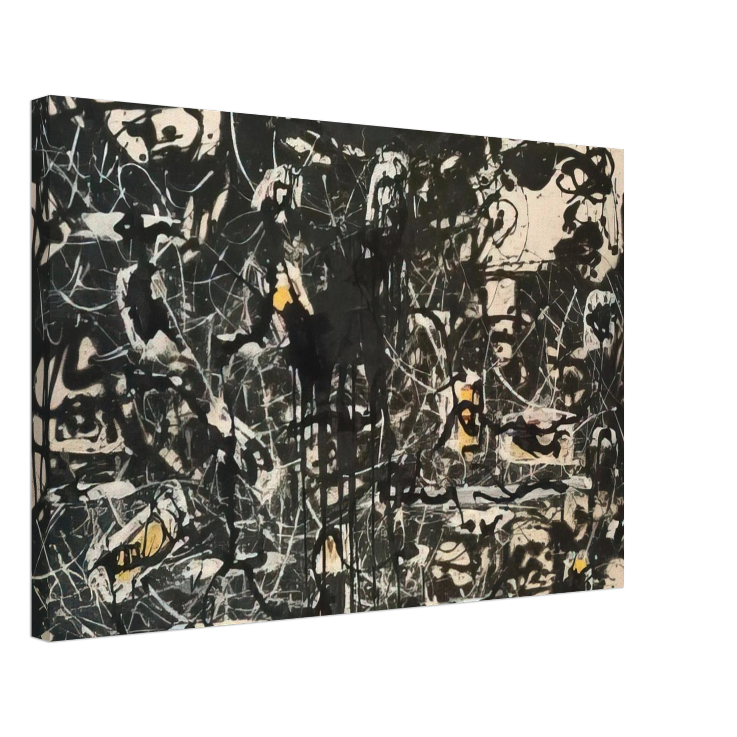 Jackson Pollock - YELLOW ISLANDS Canvas - 70x100 cm / 28x40 inches-canvas