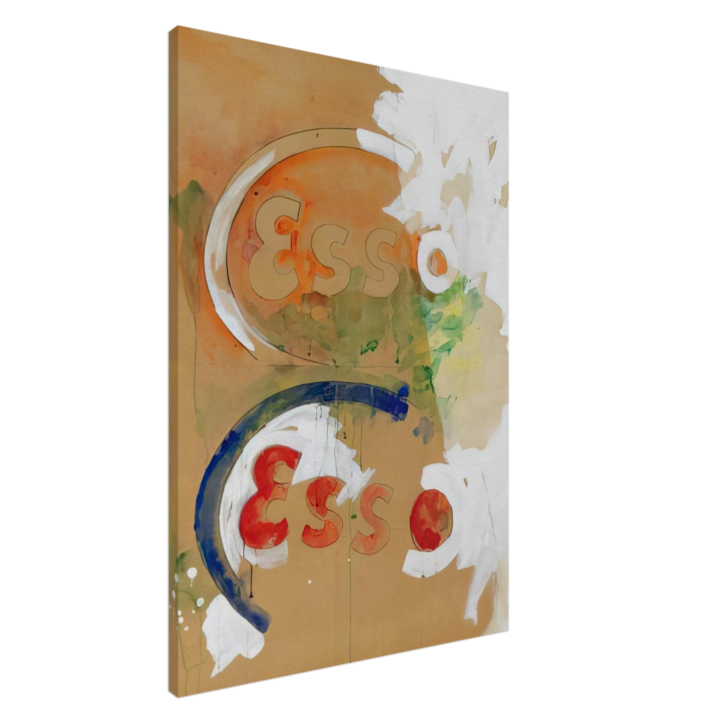 Mario Schifano - Segni di energia - Pop Art Canvas - 20x30 cm / 8x12 inches-canvas