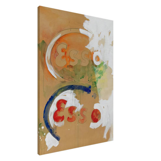 Mario Schifano - Segni di energia - Pop Art Canvas - 20x30 cm / 8x12 inches-canvas