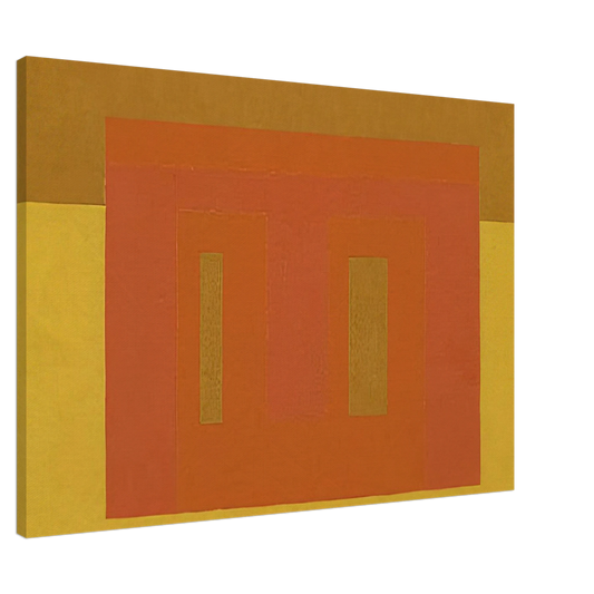 Josef Albers - VARIANT ADOBE SOUTHERN CLIMATE 1948 Canvas - 20x30 cm / 8x12 inches-canvas
