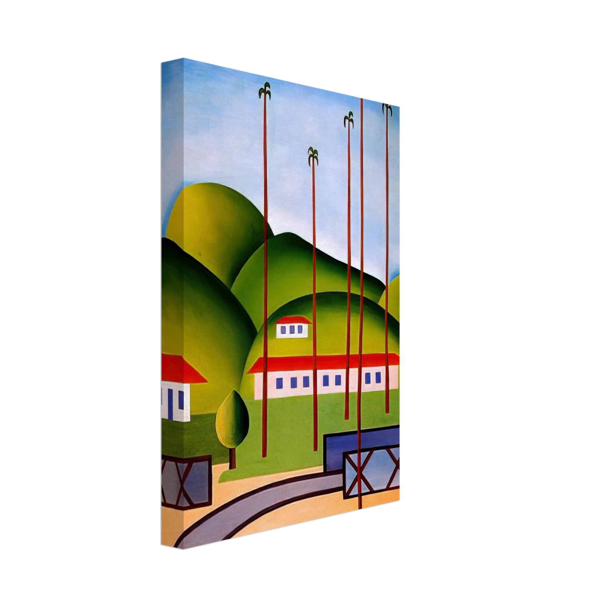 Tarsila do Amaral - Palm Trees Canvas - 40x60 cm / 16x24 inches-canvas