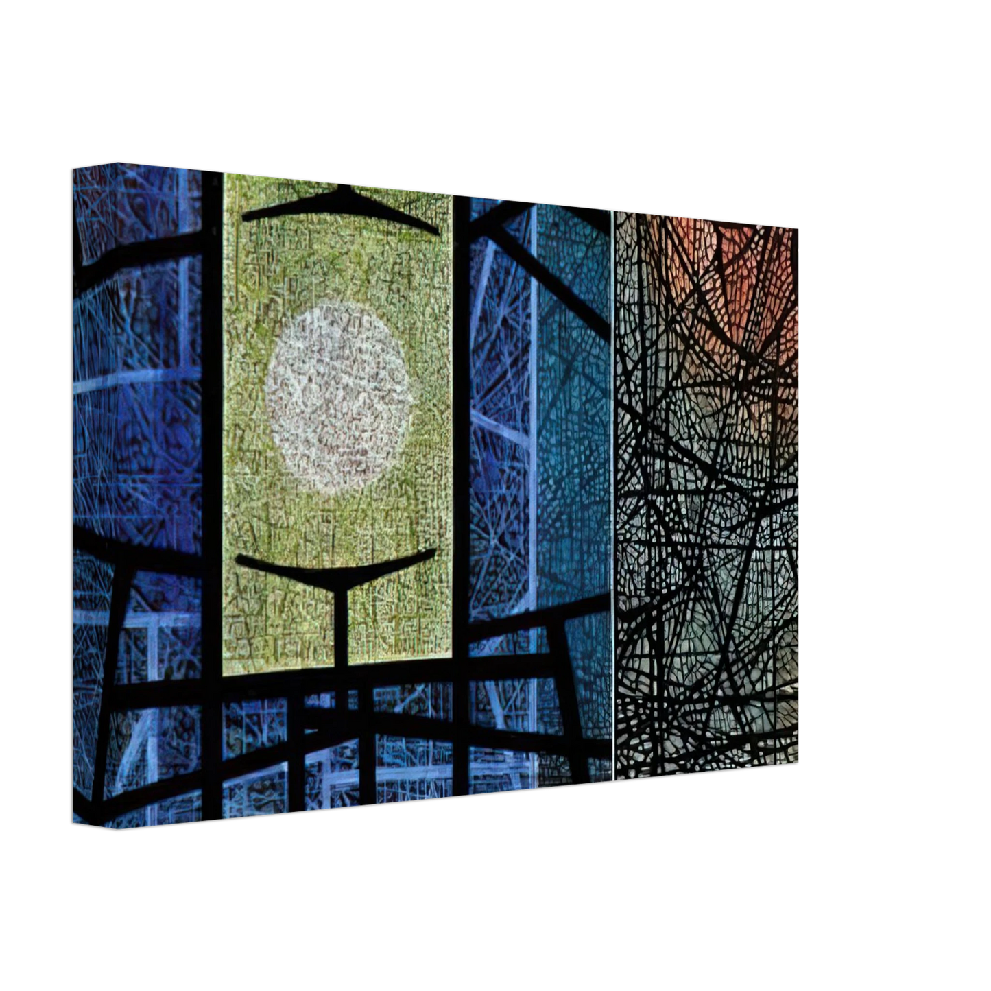 Jimmy Ernst - Equations - 1965 Canvas - 70x100 cm / 28x40 inches-canvas