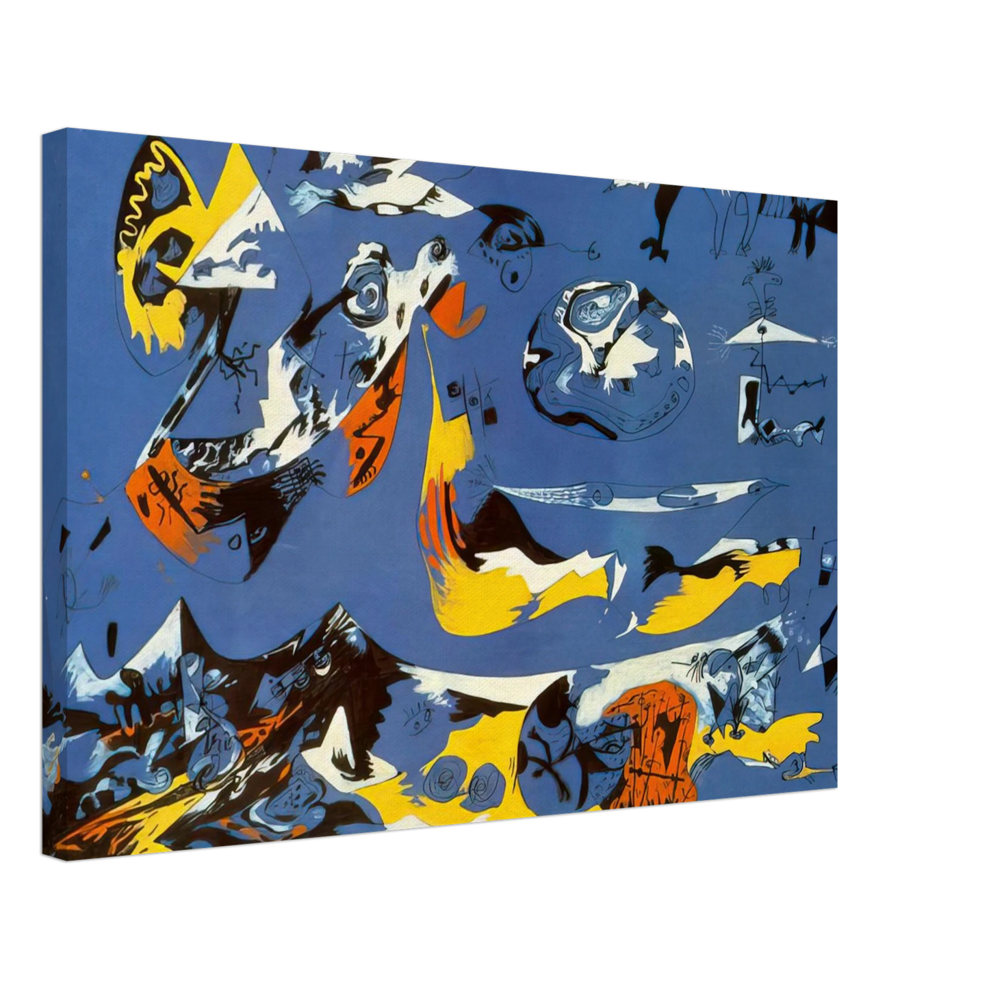 Jackson Pollock - BLUE MOBY DICK Canvas - 70x100 cm / 28x40 inches-canvas