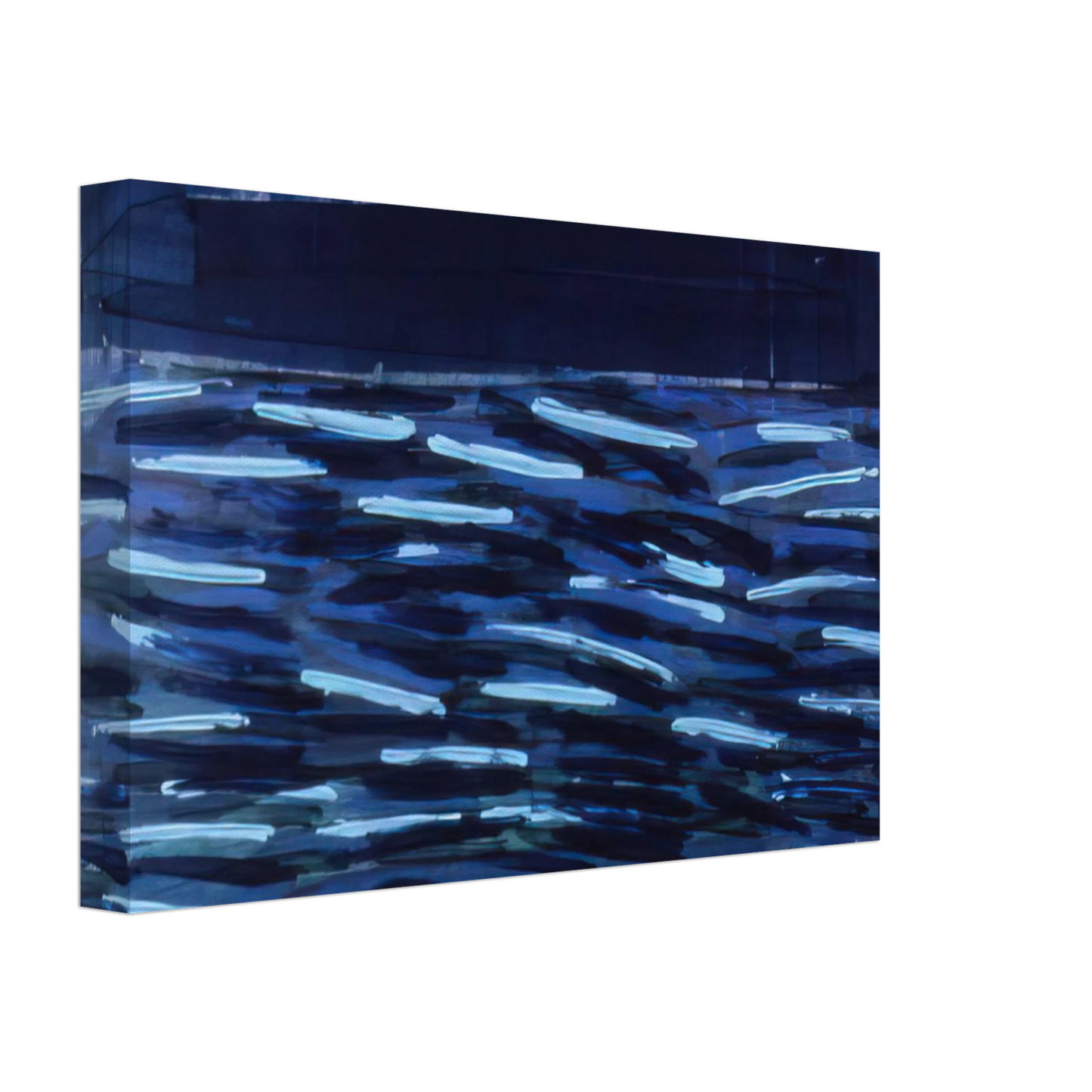 Ronnie Landfield - Flowers Of The Deep - 1984 Canvas - 40x60 cm / 16x24 inches-canvas