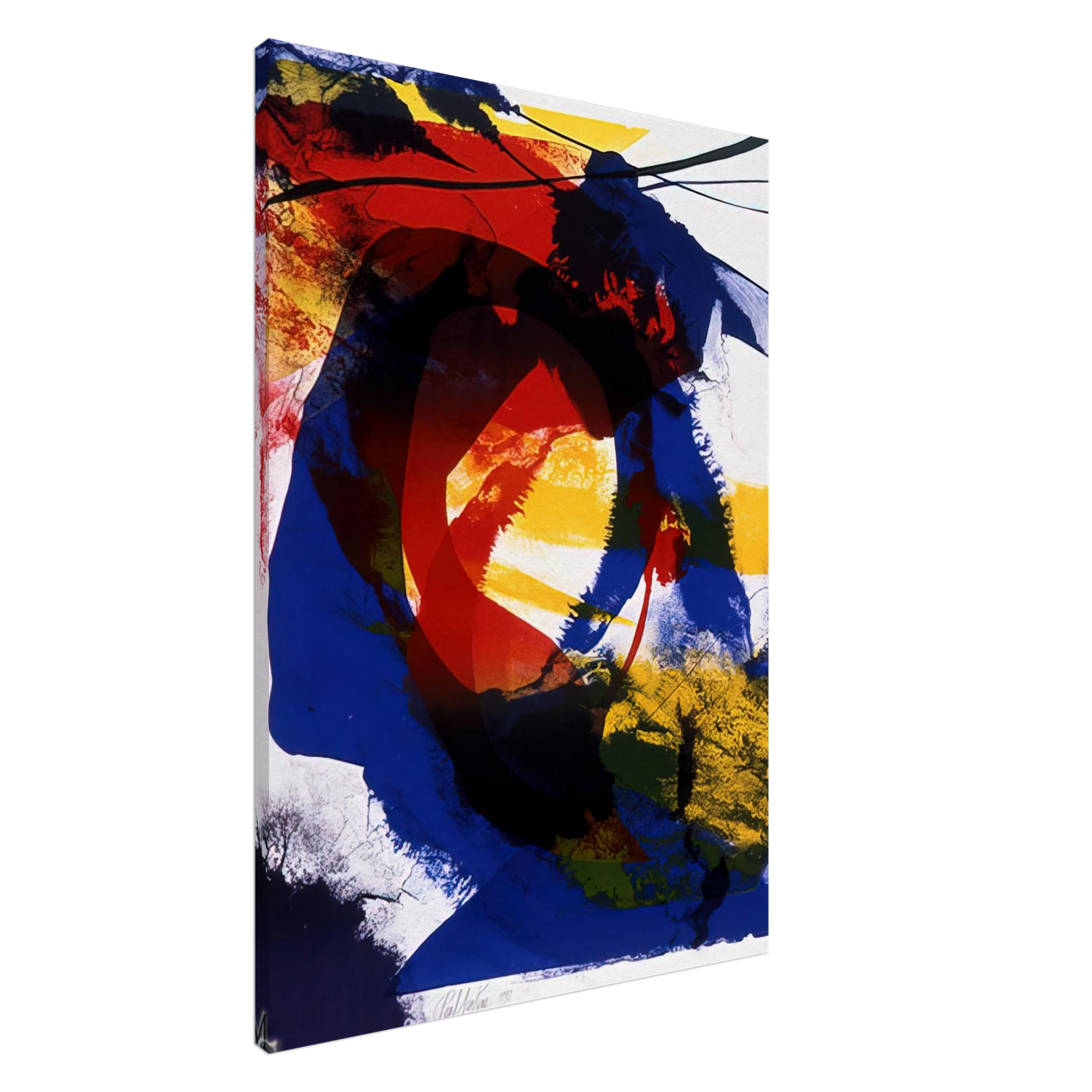 Paul Jenkins - Distance Finding Mozart - 1992 Canvas - 20x30 cm / 8x12 inches-canvas