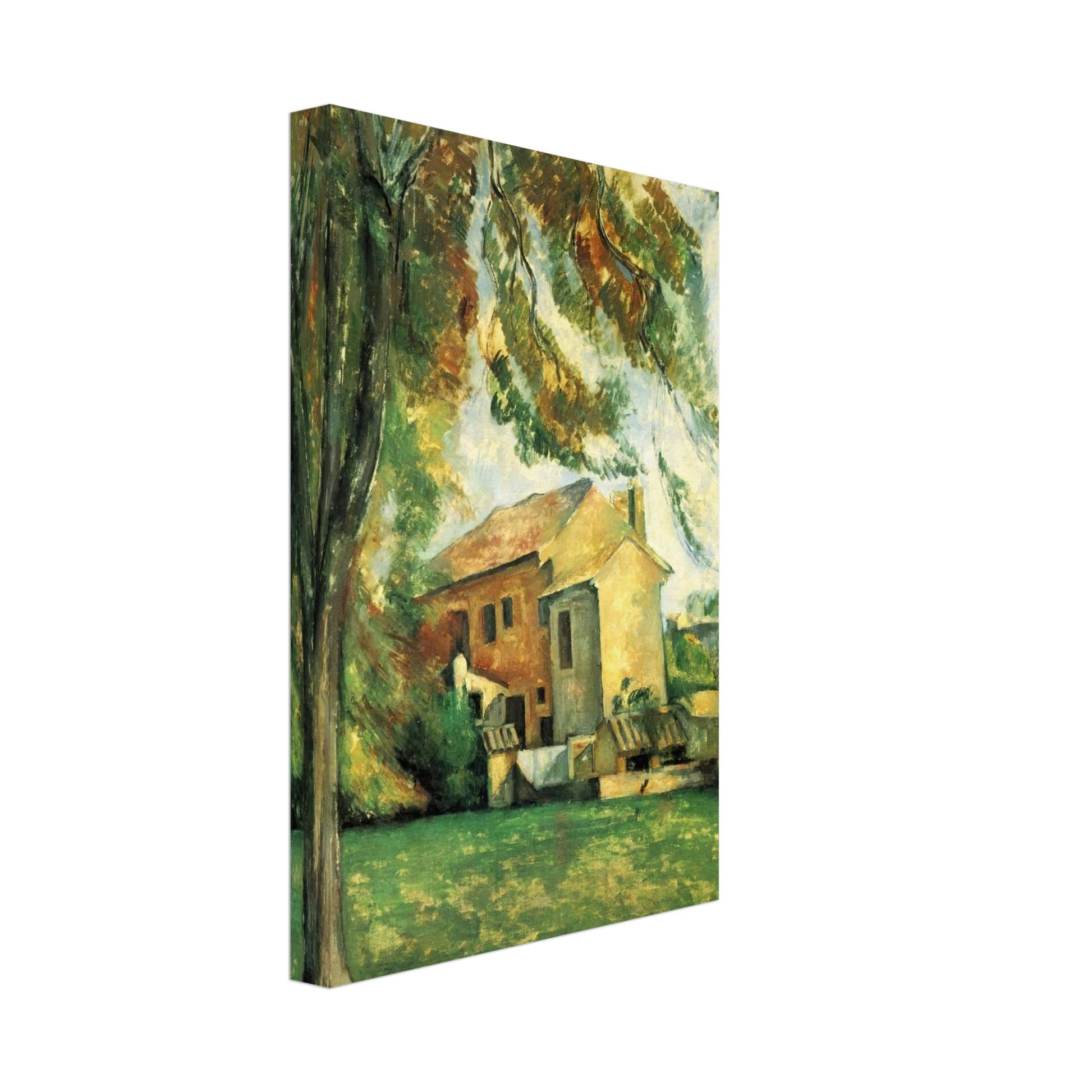 Paul Cezanne - The pond of the Jas de Bouffan Canvas - 70x100 cm / 28x40 inches-canvas