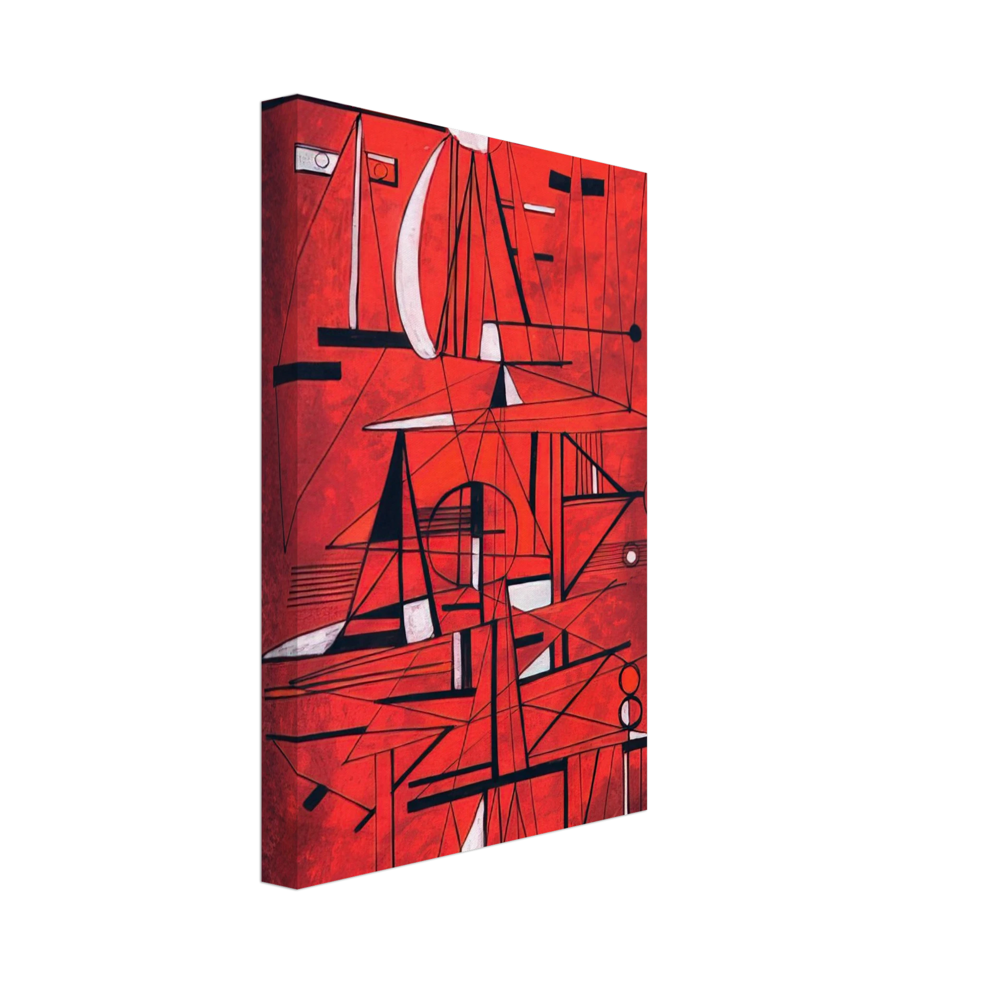 Rene Portocarrero - COMPOSITION 1952 Canvas - 40x60 cm / 16x24 inches-canvas