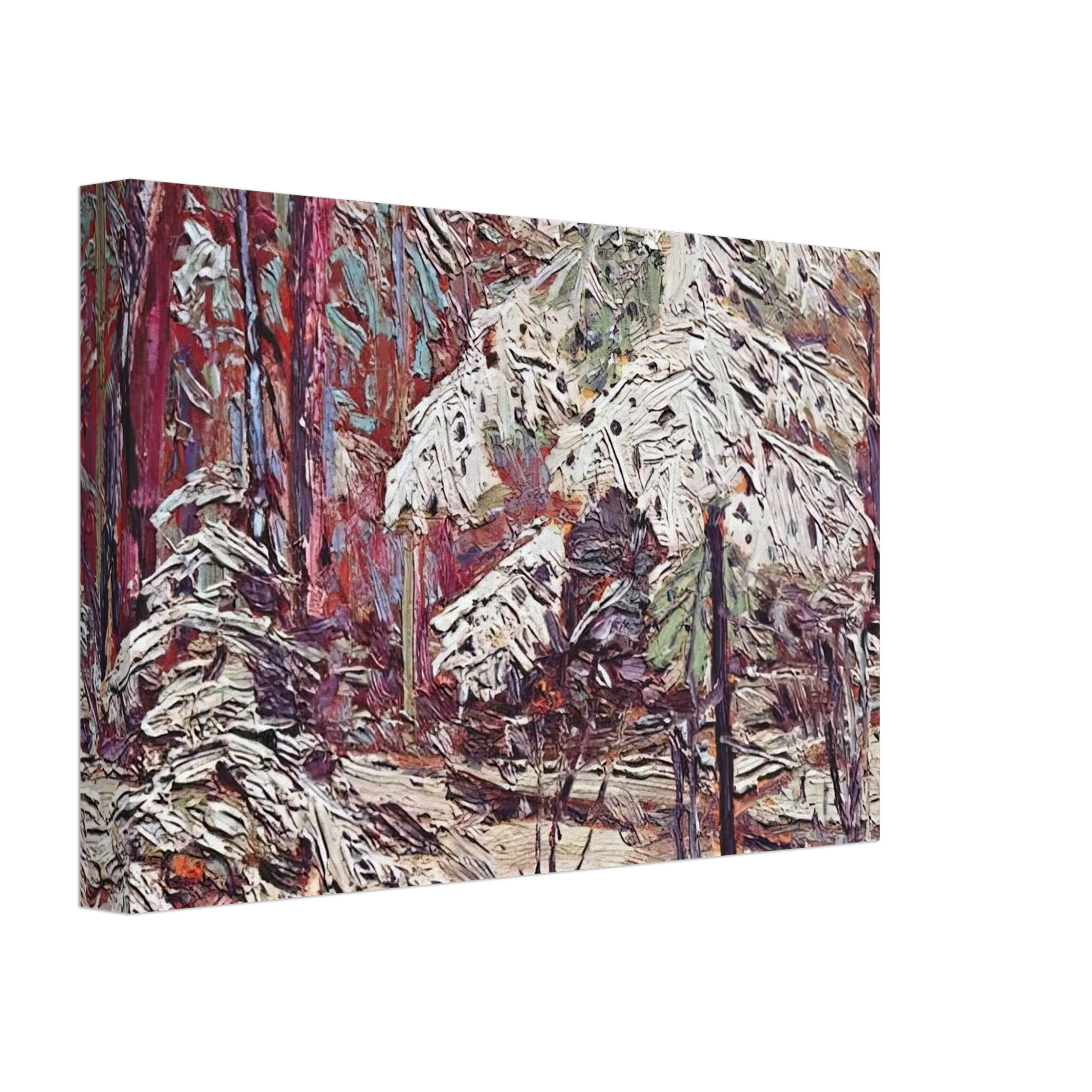 Tom Thomson - SNOW IN THE WOODS 1916 Canvas - 70x100 cm / 28x40 inches-canvas