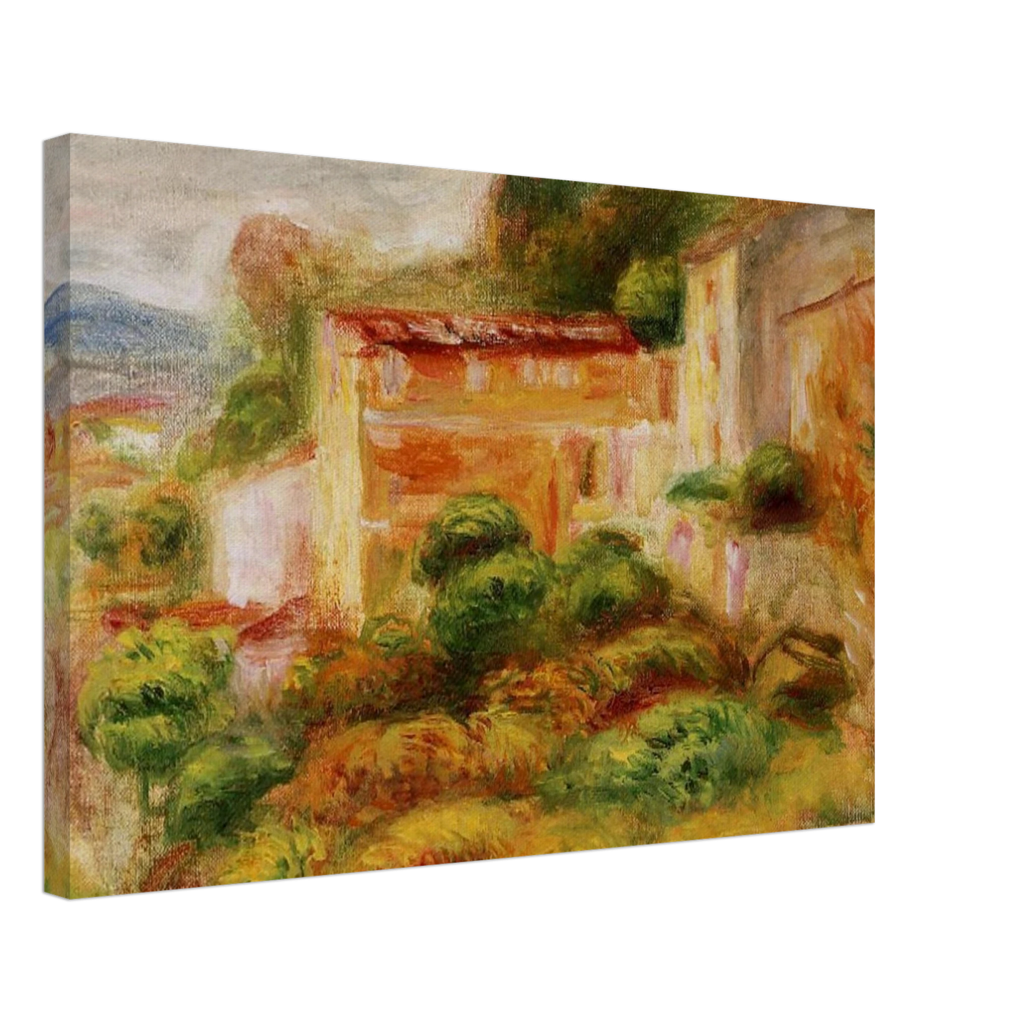 Pierre-Auguste Renoir - Maison de la Poste Canvas - 70x100 cm / 28x40 inches-canvas