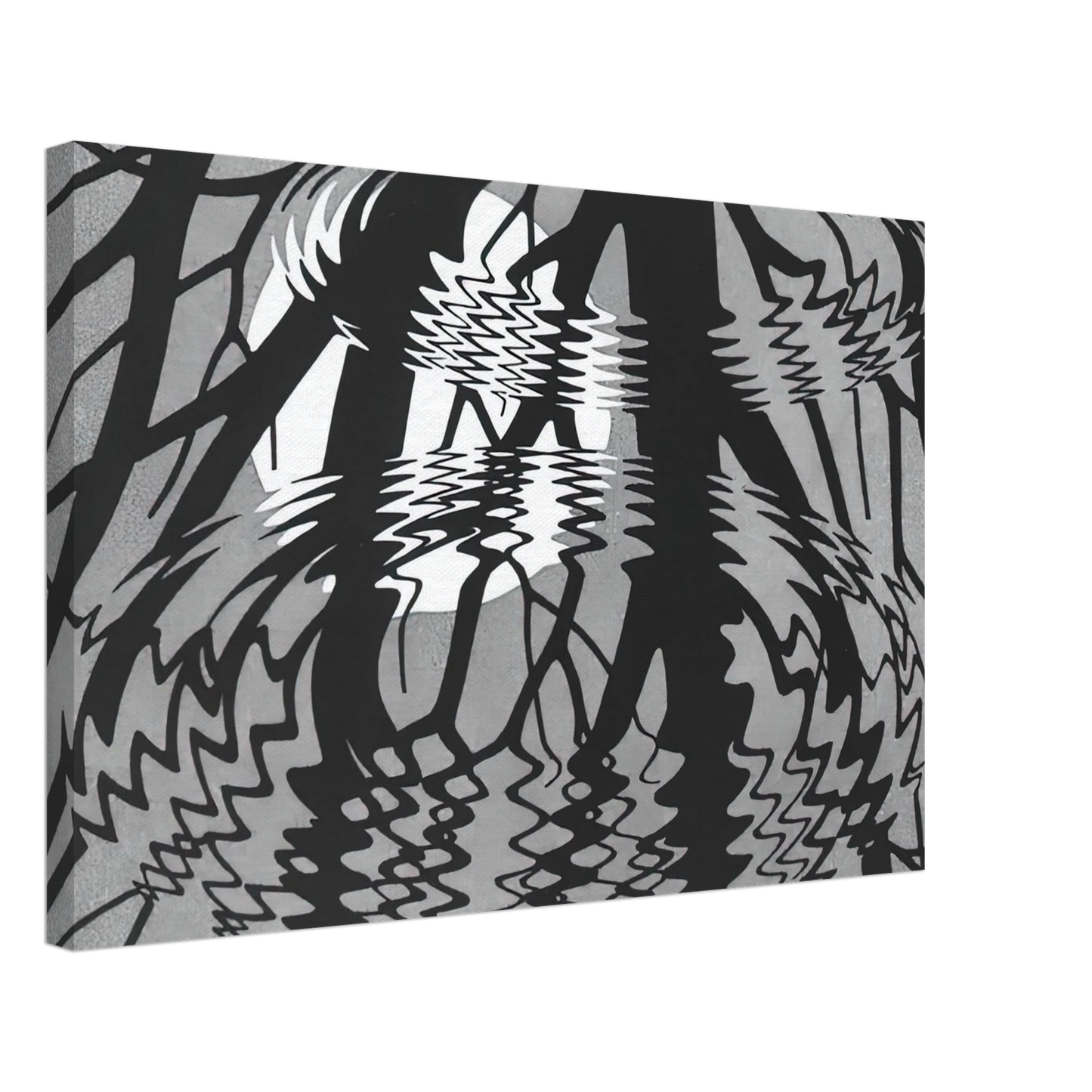 MC Escher - RIPPLED SURFACE Canvas - 70x100 cm / 28x40 inches-canvas