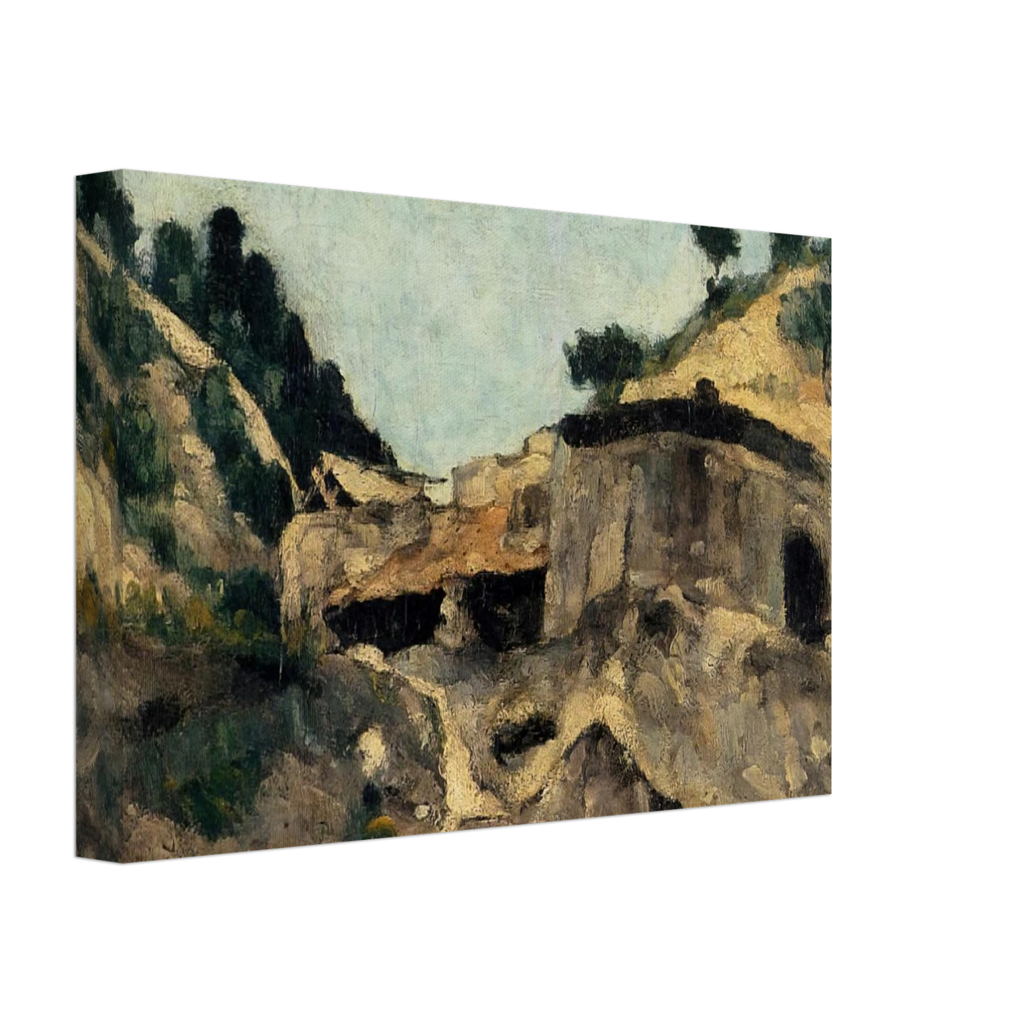 Paul Cezanne - Landscape with Watermill Canvas - 70x100 cm / 28x40 inches-canvas