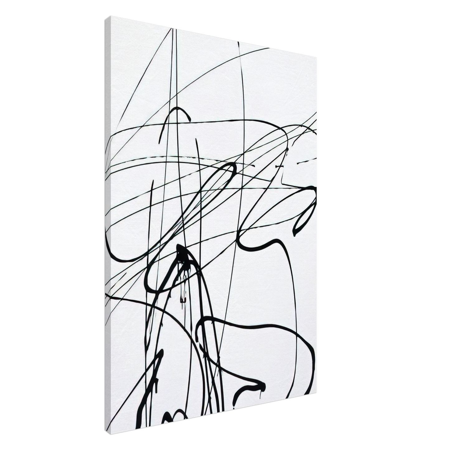 Hans Hartung - Untitled T1989-A3 - 1989 Canvas - 20x30 cm / 8x12 inches-canvas