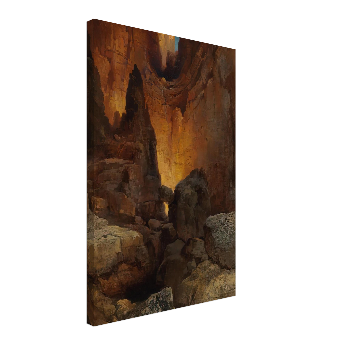 Thomas Moran - A Side Canyon Grand Canyon of Arizona Canvas - 40x60 cm / 16x24 inches-canvas