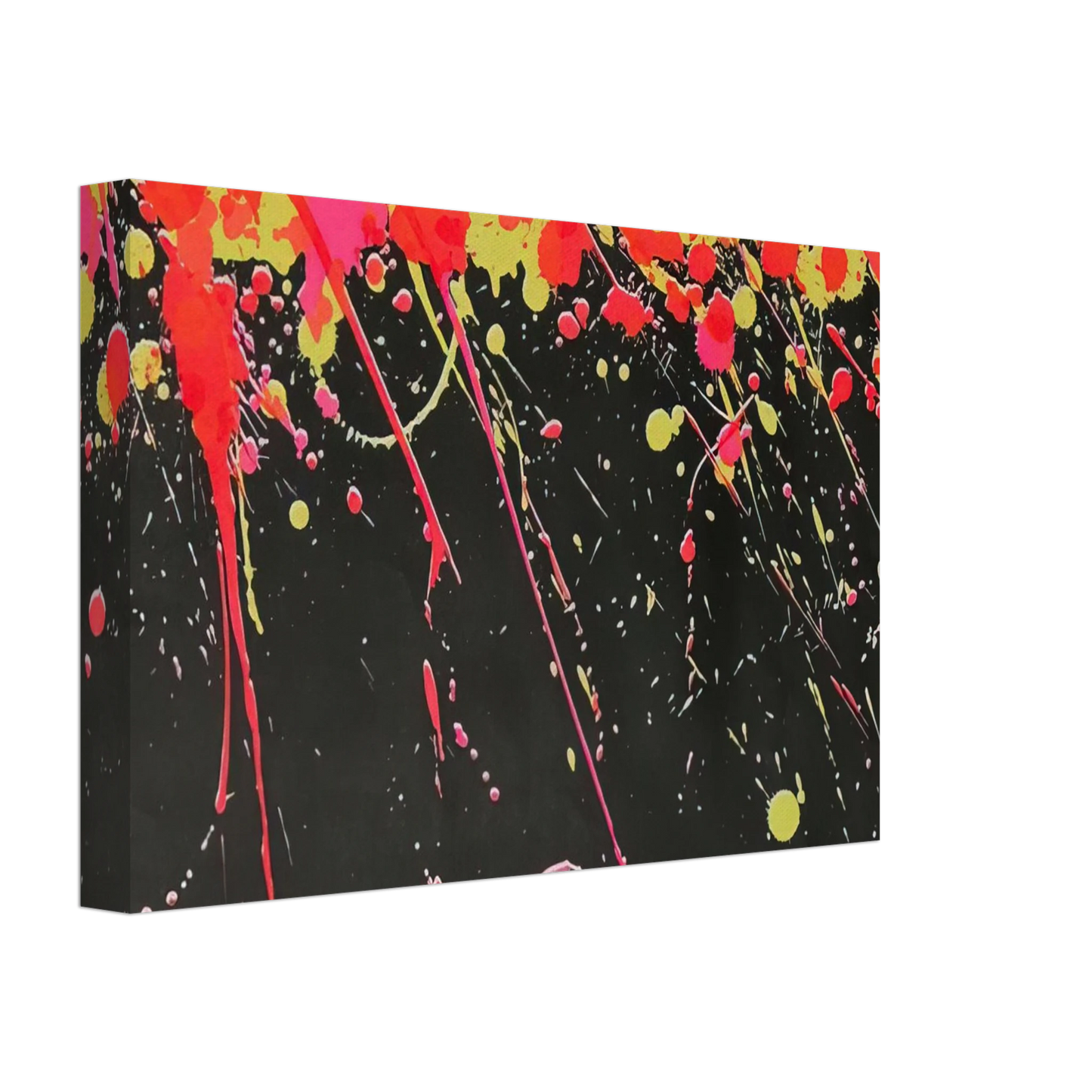 Walasse Ting - Fireworks - 1973 Canvas - 70x100 cm / 28x40 inches-canvas