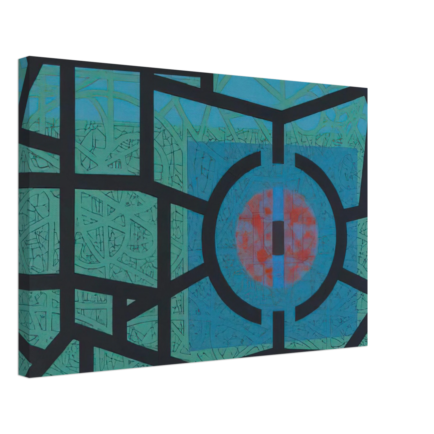 Jimmy Ernst - Interior and Silence - 1967 Canvas - 70x100 cm / 28x40 inches-canvas