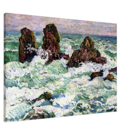 Theo van Rysselberghe - THE ROCKS 1908 Canvas - 20x30 cm / 8x12 inches-canvas