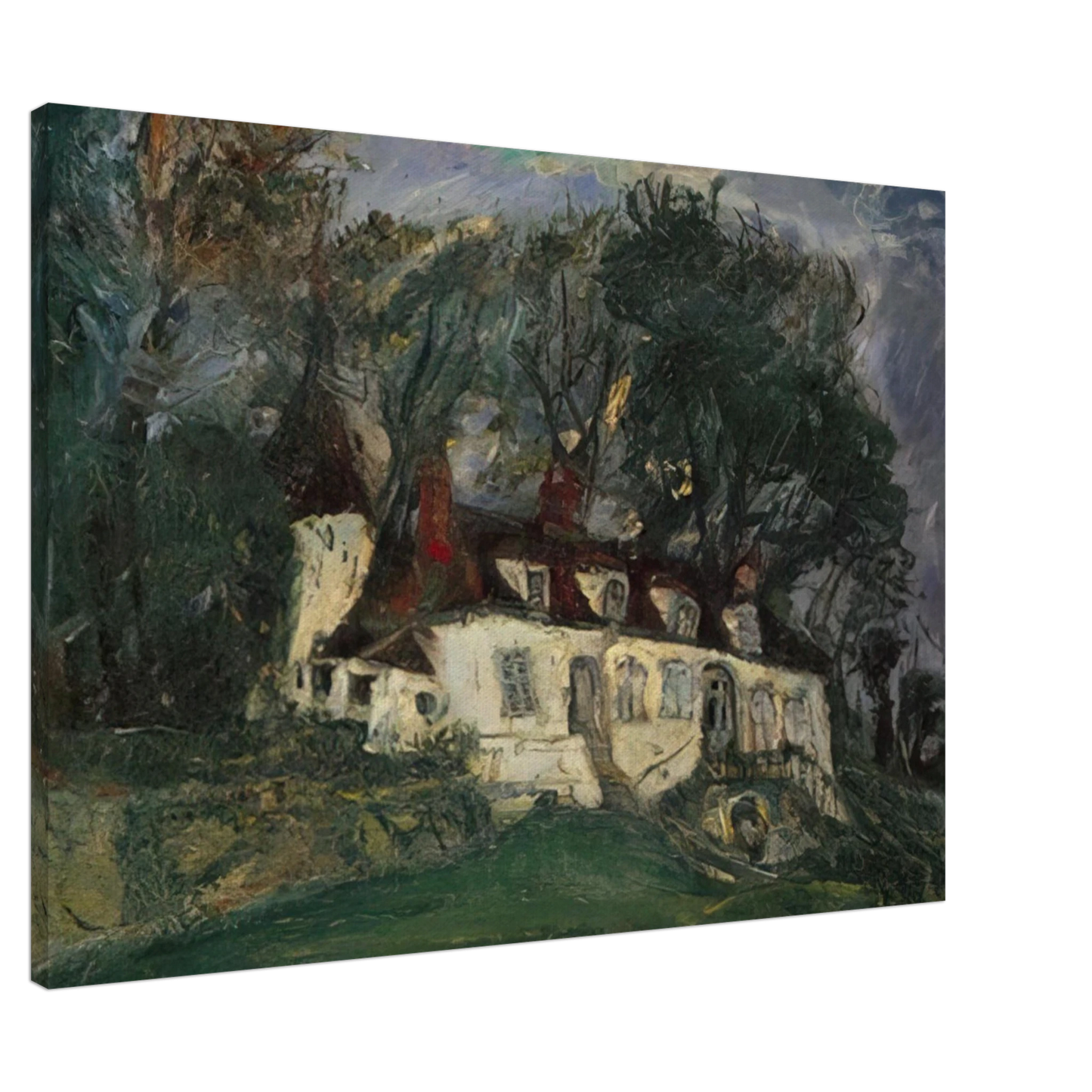 Chaim Soutine - HOUSE AT OISEME 1934 Canvas - 20x30 cm / 8x12 inches-canvas