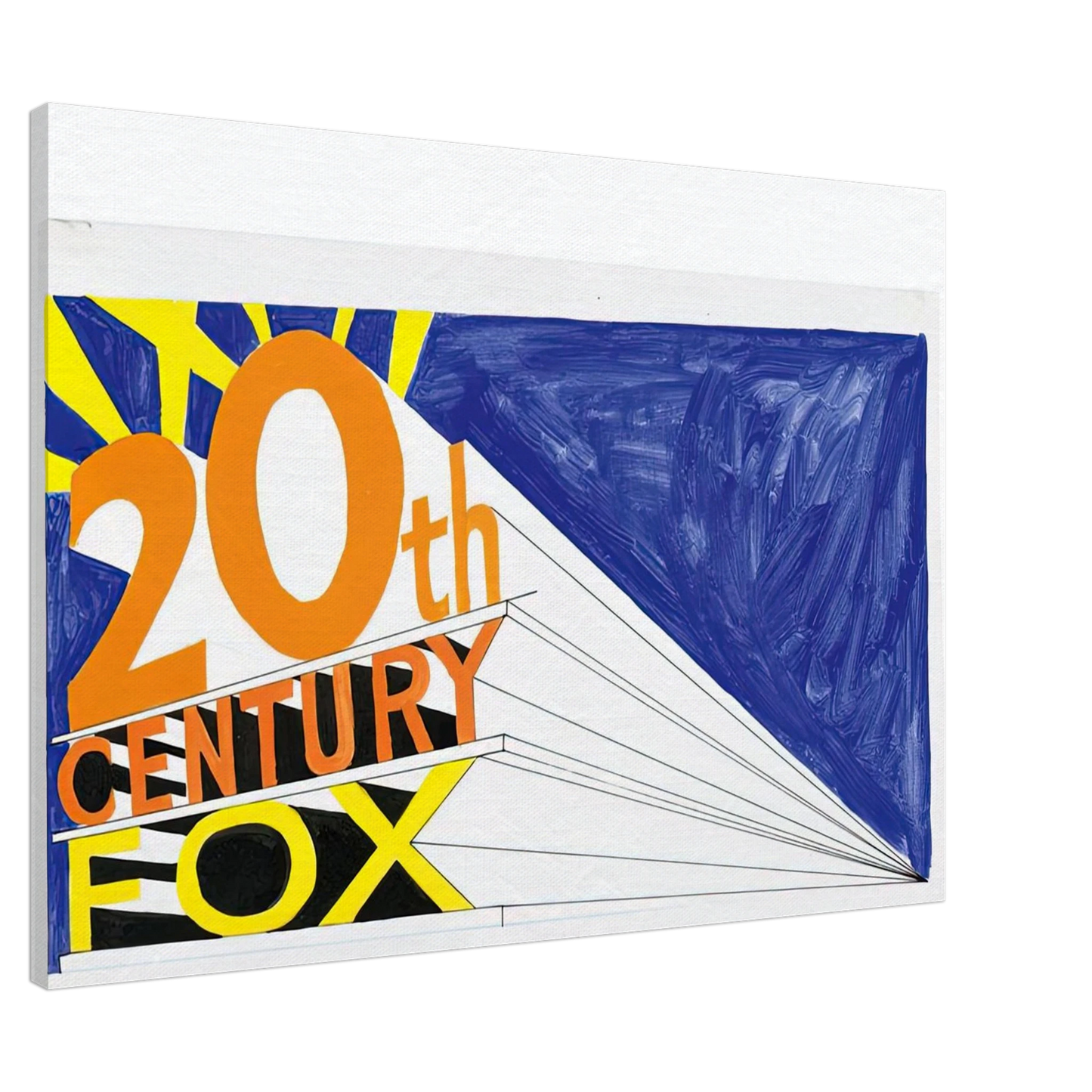 Edward Ruscha - TRADEMARK 5 1962 Canvas - 20x30 cm / 8x12 inches-canvas