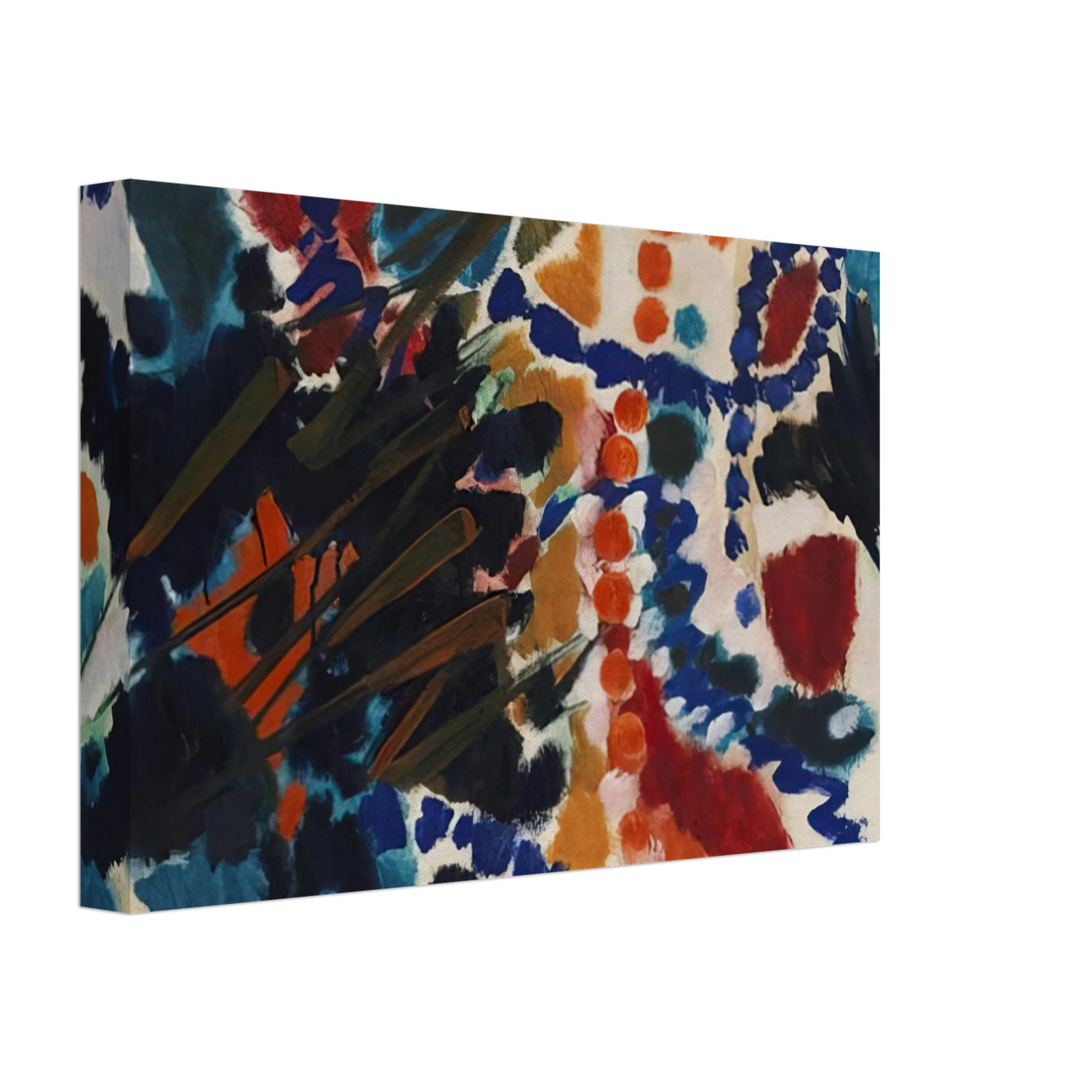 Ernst Wilhelm Nay - Von Goldfarben und Blau - 1953 Canvas - 70x100 cm / 28x40 inches-canvas
