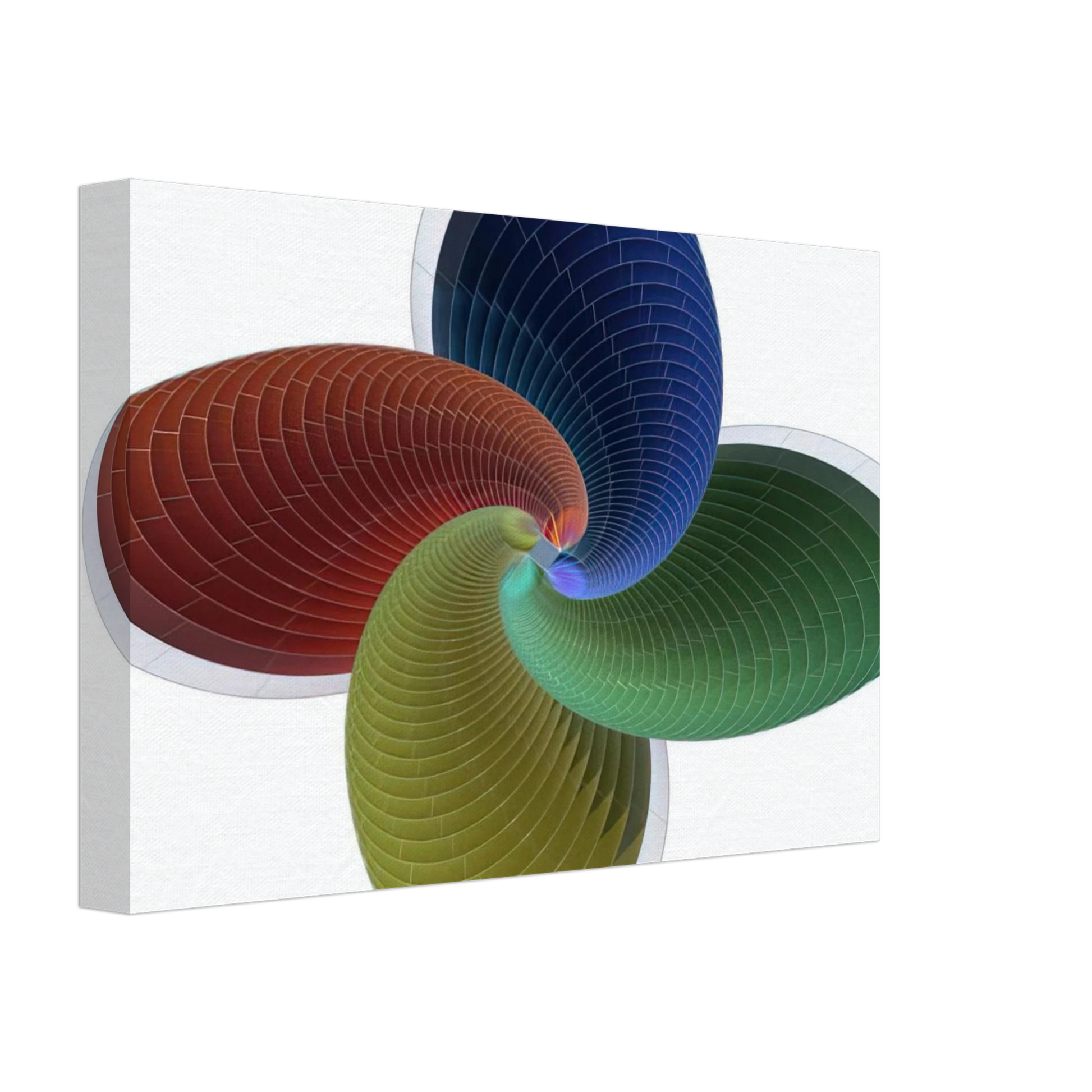 Johannes Itten - Tower of Fire, parametric model - Abstract Art Canvas - 70x100 cm / 28x40 inches-canvas