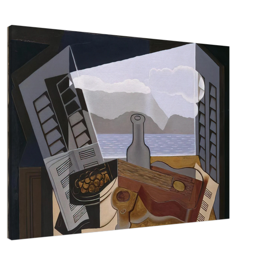 Juan Gris - THE OPEN WINDOW 1921 Canvas - 20x30 cm / 8x12 inches-canvas