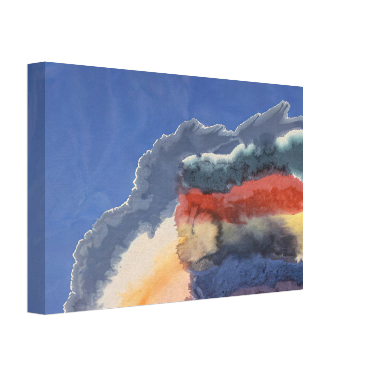 Ronnie Landfield - Shenandoah - 1970 Canvas - 40x60 cm / 16x24 inches-canvas