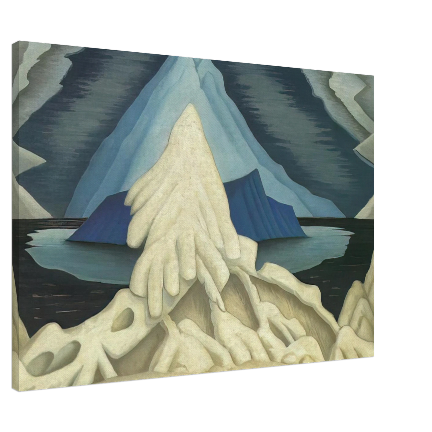 Lawren Harris - Winter comes from the Arctic to the Temperate Zone - 1935 Canvas - 20x30 cm / 8x12 inches-canvas