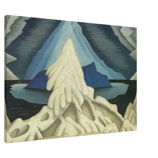 Lawren Harris - Winter comes from the Arctic to the Temperate Zone - 1935 Canvas - 20x30 cm / 8x12 inches-canvas