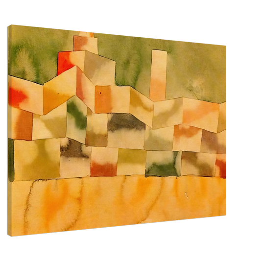 Paul Klee - ORIENTAL ARCHITECTURE 1929 Canvas - 20x30 cm / 8x12 inches-canvas