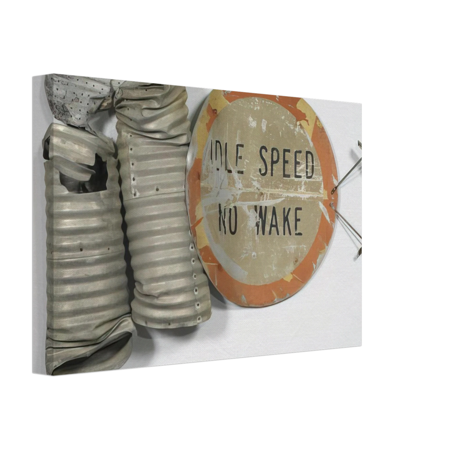 Robert Rauschenberg - NO WAKE GLUT 1986 Canvas - 70x100 cm / 28x40 inches-canvas