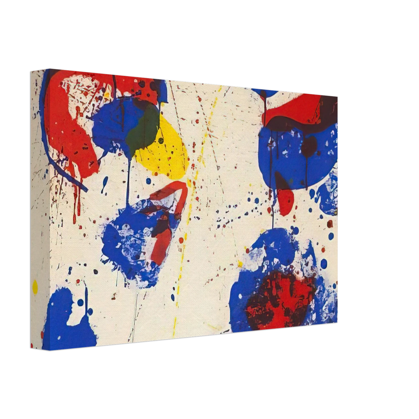 Sam Francis - Hurrah for the Red, White, and Blue Canvas - 70x100 cm / 28x40 inches-canvas