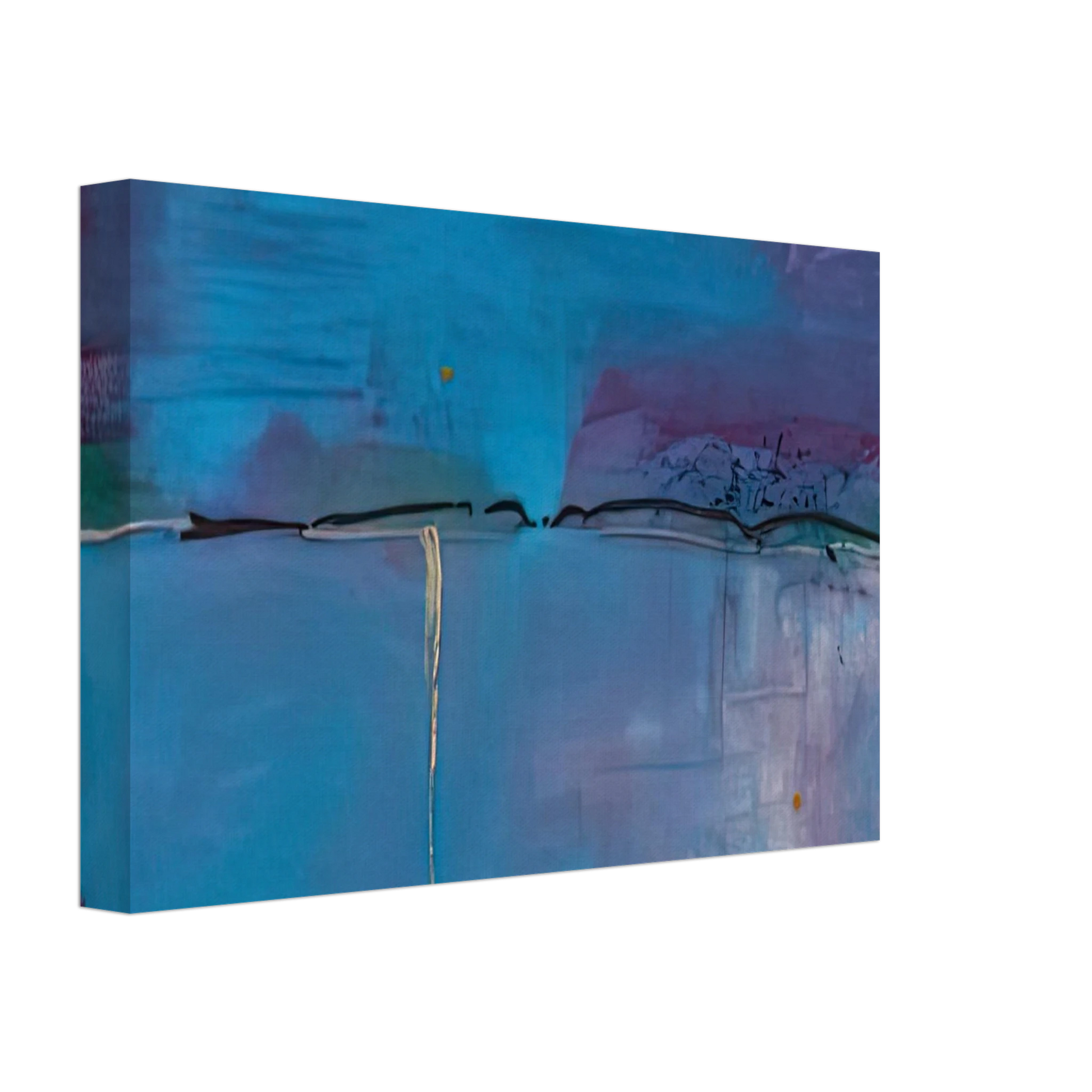 Helen Frankenthaler - Zone Blue, 1994- Canvas - 70x100 cm / 28x40 inches-canvas