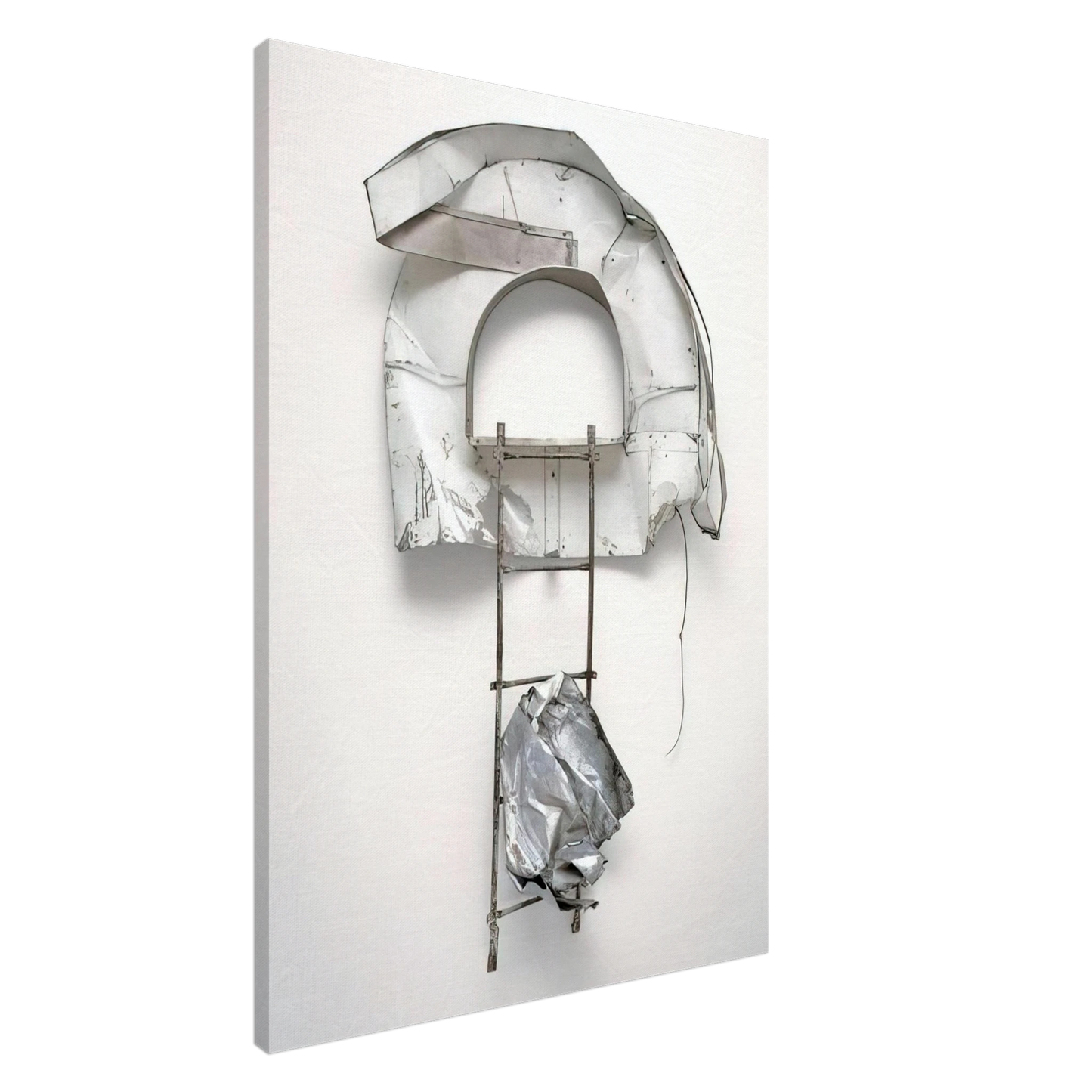 Robert Rauschenberg - BALCONE GLUT NEAPOLITAN 1987 Canvas - 20x30 cm / 8x12 inches-canvas