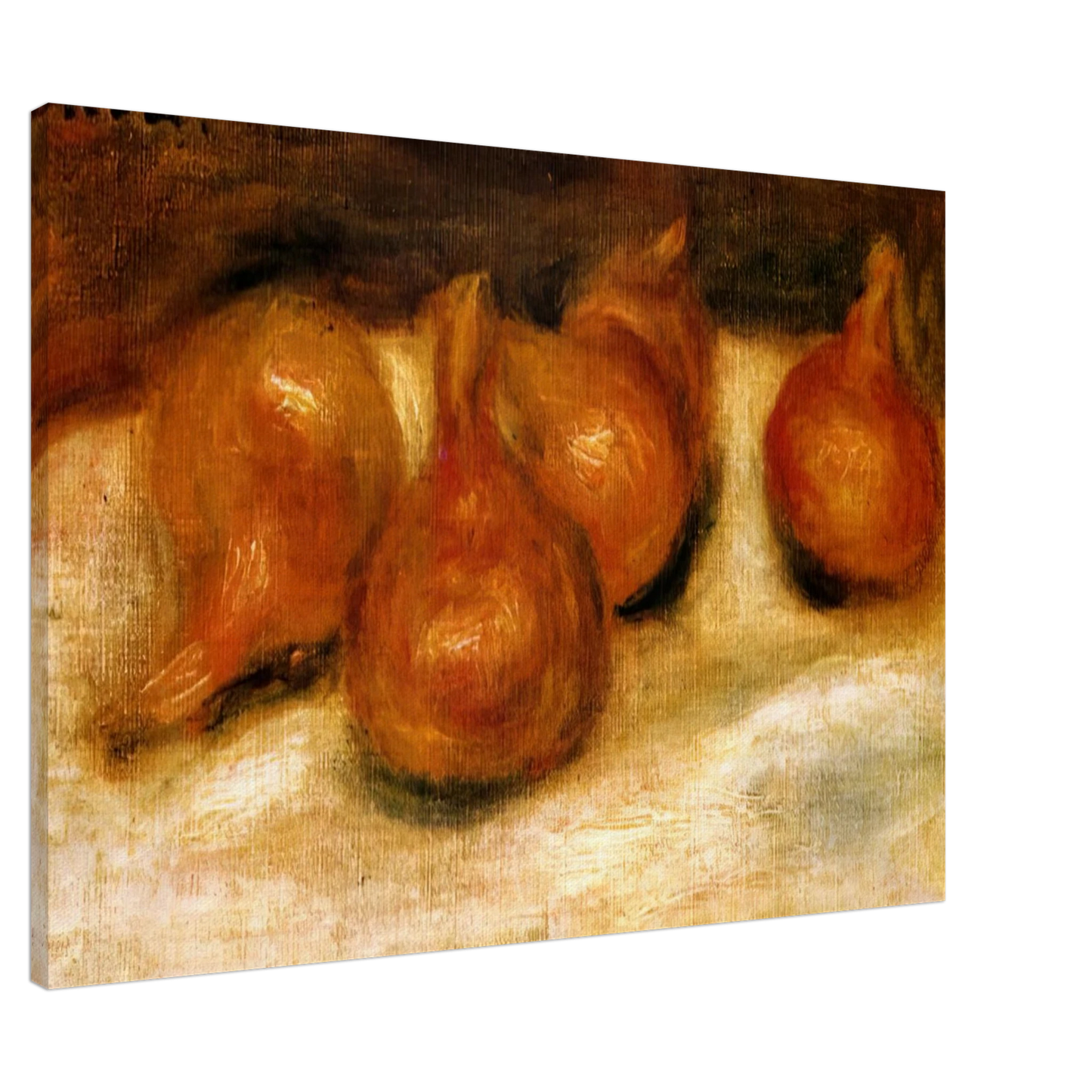 Pierre-Auguste Renoir - Still Life with Onions Canvas - 20x30 cm / 8x12 inches-canvas