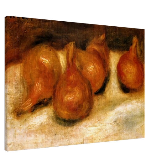 Pierre-Auguste Renoir - Still Life with Onions Canvas - 20x30 cm / 8x12 inches-canvas